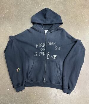 Paly Birdman Of Silver Lake Navy Zip Up Hoodie